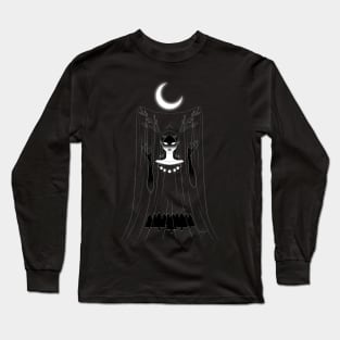 Night Mother Moon Goddess Long Sleeve T-Shirt